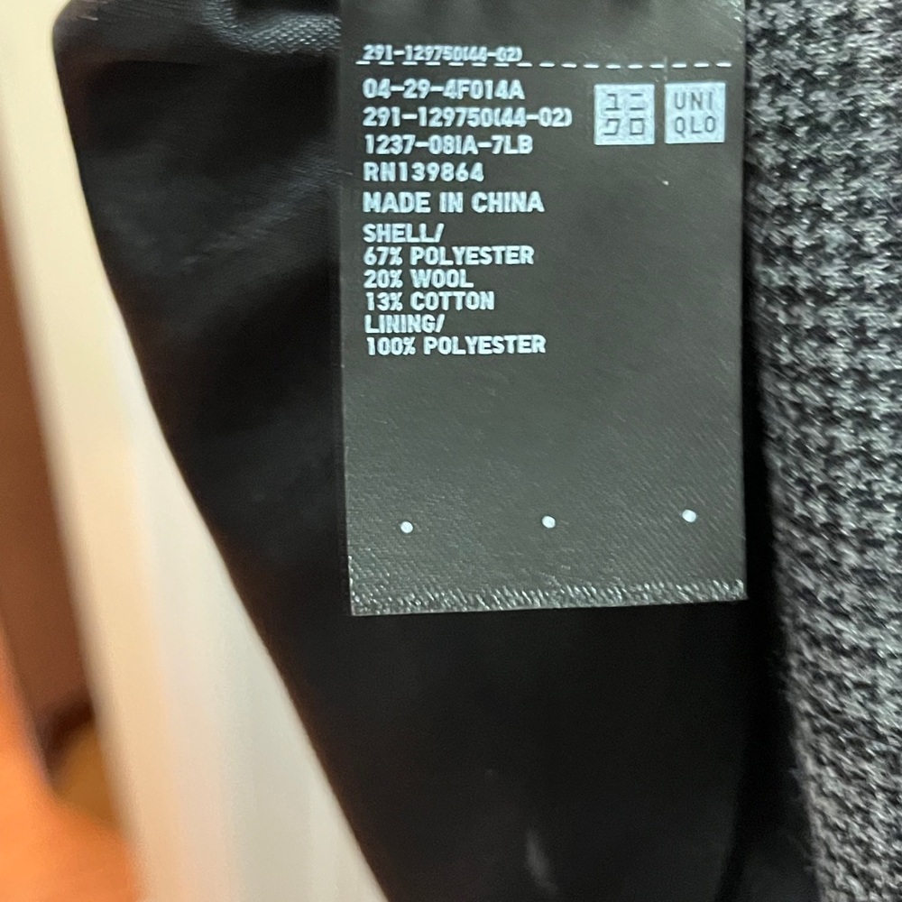 NEW Uniqlo Gray Houndstooth Ponte Dress - Picture 5 of 5
